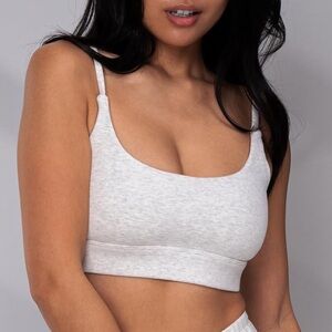 Buffbunny Cloud Gray/White Bralette